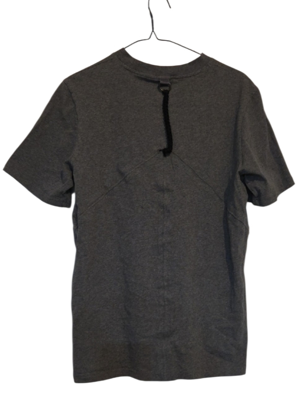 OAMC Grey Tshirt With Black Braided Back Strap